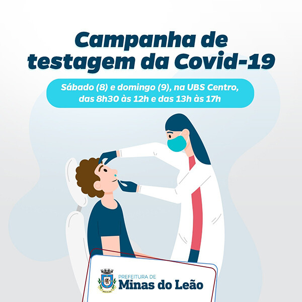 minas-do-leao-fara-campanha-de-testagem-para-covid-19