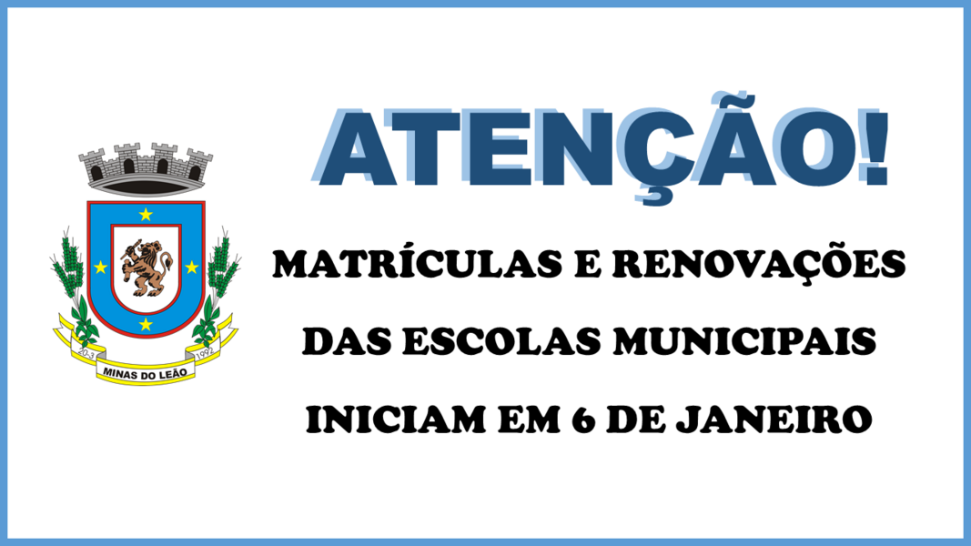 matriculas-2020-da-rede-municipal-de-ensino-de-minas-do-leao-iniciam-em-6-de-janeiro